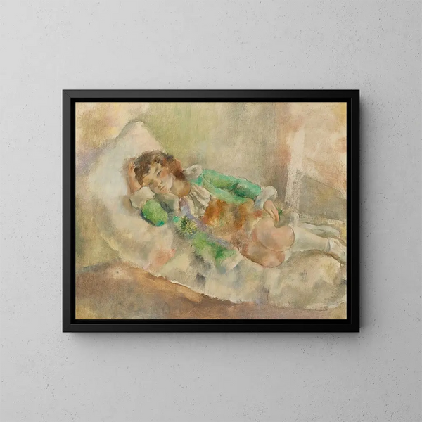 La Petite Actrice - Jules Pascin — gerahmtes Bild an der Wand