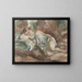 Le repos du modèle - Jules Pascin — gerahmtes Bild an der Wand