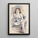 Nude Painting - Jules Pascin — framed artwork on a wall