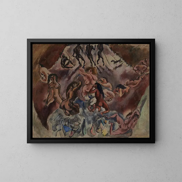 Riunione infernale - Jules Pascin — quadro incorniciato alla parete