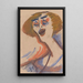 Chanteuse de cabaret - Jules Schmalzigaug — quadro incorniciato alla parete