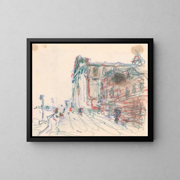 Kirche der Jesuiten in Venedig - Jules Schmalzigaug — gerahmtes Bild an der Wand