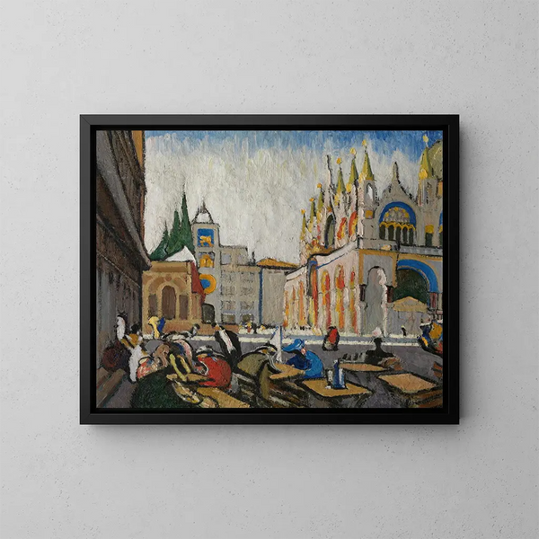 San Marco depuis la Piazetta - Jules Schmalzigaug — gerahmtes Bild an der Wand