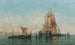 Venice Merchant Ships in the Lagoon - Jules Vernier — artwork view