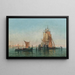 Venice Merchant Ships in the Lagoon - Jules Vernier — framed artwork on a wall