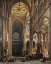 Interno della cattedrale di Amiens - Jules Victor Genisson — vista dell’opera