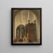 Interno della chiesa di San Pietro di Lovanio - Jules Victor Genisson — quadro incorniciato alla parete