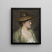 Portrait einer Frau - Julia Beck — gerahmtes Bild an der Wand