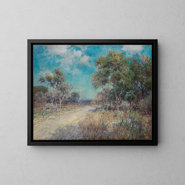 Route vers les collines - Julian Onderdonk — gerahmtes Bild an der Wand