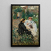 Nel giardino - Julie Delance-Feurgard — quadro incorniciato alla parete