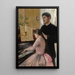 Die Klavierschule - Julie Delance-Feurgard — gerahmtes Bild an der Wand