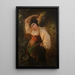 Frau Italienerin mit einer Vase - Julie Wilhelmine Hagen-Schwarz — gerahmtes Bild an der Wand