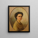 Ritratto di una dama - Julie Wilhelmine Hagen-Schwarz — quadro incorniciato alla parete