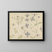 Studienblatt mit Meeresdistel und Clematis - Julie de Graag — gerahmtes Bild an der Wand
