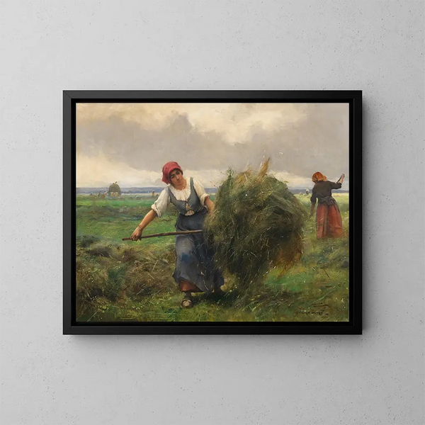 La Fenaison - Julien Dupré — gerahmtes Bild an der Wand