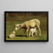 Una Pecora e Due Agnelli - Juliette Peyrol-Bonheur — quadro incorniciato alla parete