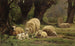 Schafe weiden in einer bewaldeten Lichtung - Juliette Peyrol-Bonheur — Ansicht des Kunstwerks