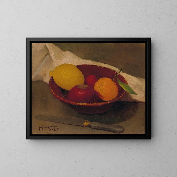 Naturmorte Bodegón - Julio González — gerahmtes Bild an der Wand