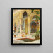La cour de l'Alhambra - Julio Montenegro — gerahmtes Bild an der Wand