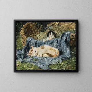 Julius Adam the younger - Two Kittens.webp