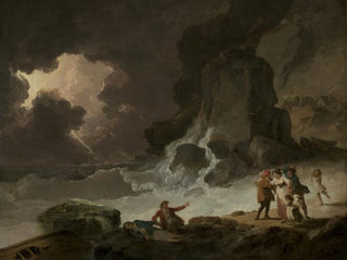 Julius Caesar Ibbetson - A Storm Behind the Isle of Wight.webp