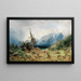 Landschaft der Riesenberge Öl auf Leinwand - Julius Eduard Mařák — gerahmtes Bild an der Wand