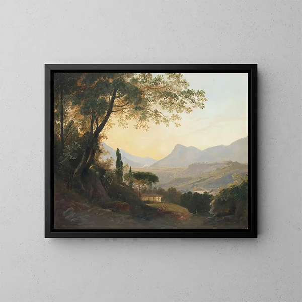 Subiaco nel Lazio vicino a Roma Italia - Julius Elsässer — quadro incorniciato alla parete