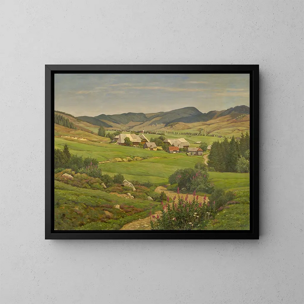 Bernau Oberlehen - Julius Hübner — gerahmtes Bild an der Wand