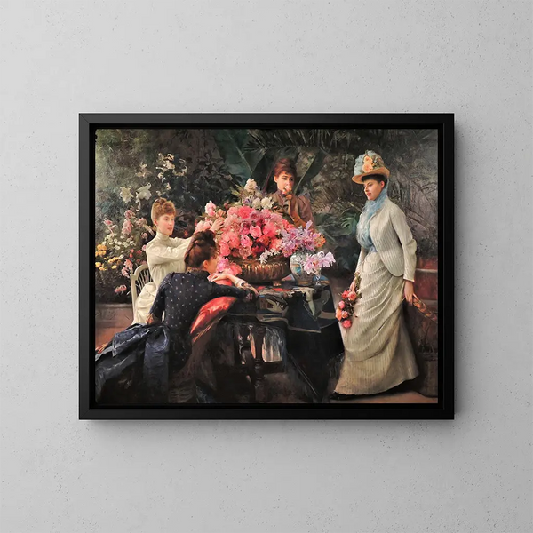 Fiori di primavera - Julius LeBlanc Stewart — quadro incorniciato alla parete