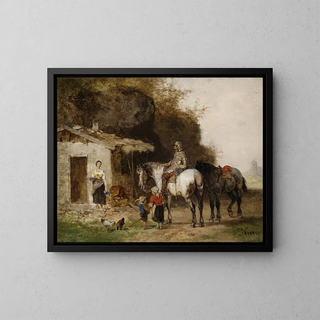 Rast - Julius Noerr — gerahmtes Bild an der Wand