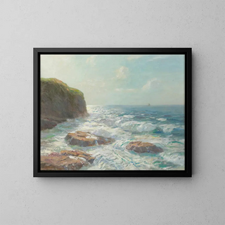 Julius Olsson - Silver sea Irish coast.webp