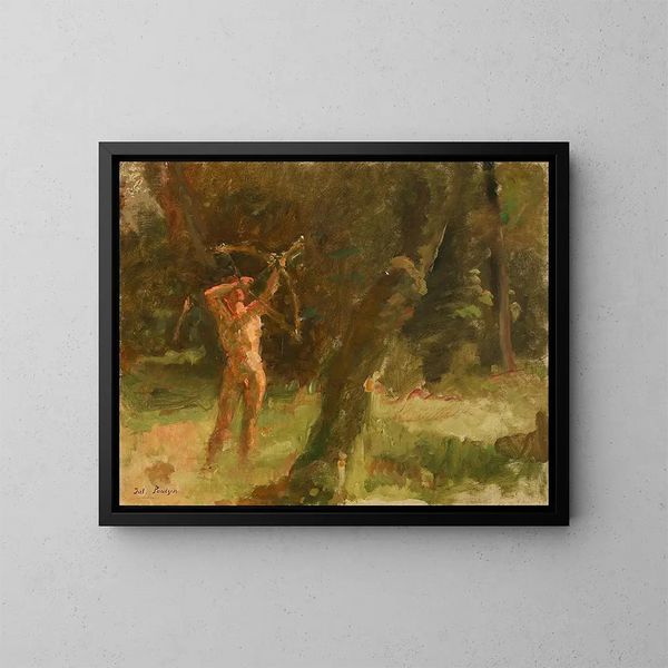 Der Schütze - Julius Paulsen — gerahmtes Bild an der Wand