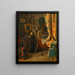 Die junge Malerin in ihrem Atelier - Julius Pollak — gerahmtes Bild an der Wand