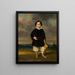 Portrait eines Jungen - Julius Schoppe — gerahmtes Bild an der Wand