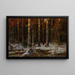 Foresta in inverno - Julius Sergius Klever — quadro incorniciato alla parete