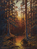 Tramonto in foresta - Julius Sergius Klever — vista dell’opera