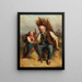 Se reposer sur le chemin du retour - Julius Sigismund Röder — quadro incorniciato alla parete