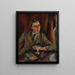 Portrait eines Mannes - Julius Zimpel Jr — gerahmtes Bild an der Wand