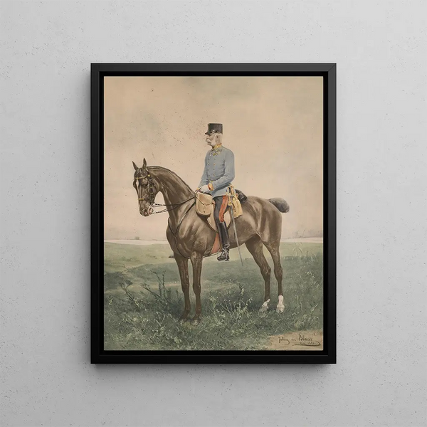 Julius von Blaas - Kaiser Franz Joseph zu Pferd.webp