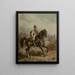 Franciszek Wodzicki leading the Krakusi cavalry - Juliusz Kossak — framed artwork on a wall