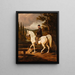 Cavalier Painting - Juliusz Kossak — framed artwork on a wall