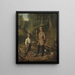 Die alte alte Geschichte - Junius Brutus Stearns — gerahmtes Bild an der Wand
