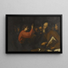 Der Christus unter den Gelehrten im Tempel - Jusepe de Ribera — gerahmtes Bild an der Wand