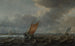 Schiffe auf dem Haarlemmermeer mit zusätzlichen Schiffen in der Ferne - Justus de Verwer — Ansicht des Kunstwerks