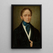 Selbstporträt - Józef Ignacy Łukaszewicz — gerahmtes Bild an der Wand