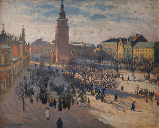Jzef Mehoffer - Main Market Square in Krakow.webp