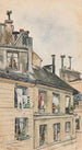 Blick aus dem Fenster der Werkstatt von Józef Mehoffer und Stanisław Wyspiański in Paris - Józef Mehoffer — Ansicht des Kunstwerks