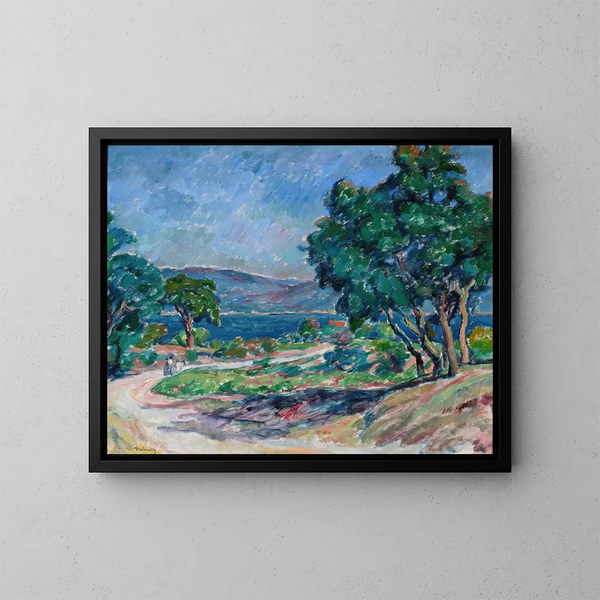 Strada a Saint-Tropez - Józef Pankiewicz — quadro incorniciato alla parete