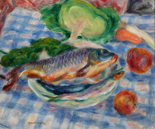 Stillleben mit einem Wels - Józef Pankiewicz — Ansicht des Kunstwerks