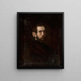 Portrait eines Mannes - Józef Simmler — gerahmtes Bild an der Wand